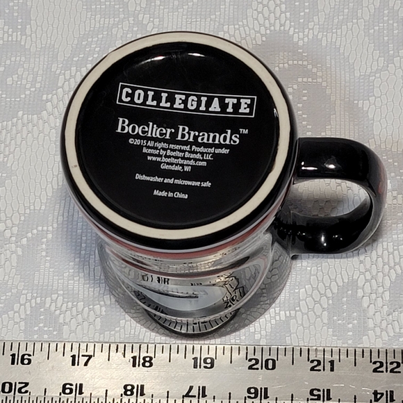 NCAA Georgia Bulldogs Black Red Embossed Cup 14oz Relief Coffee Mug Collectible - Picture 17 of 17